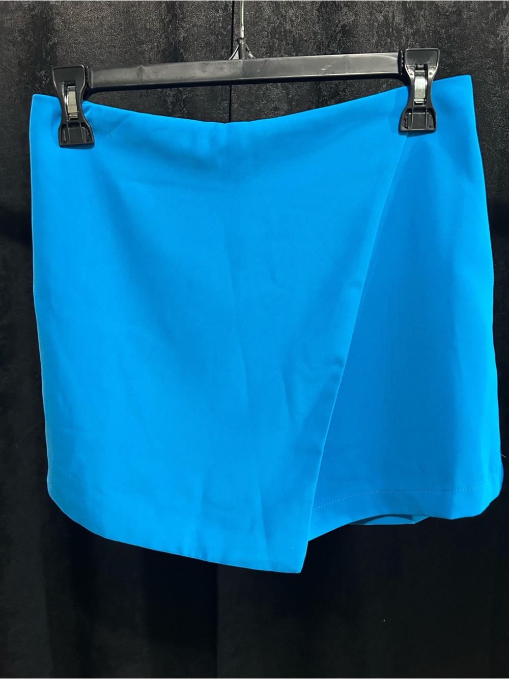Lulu's Electric Blue Wrap-Style Mini Skirt